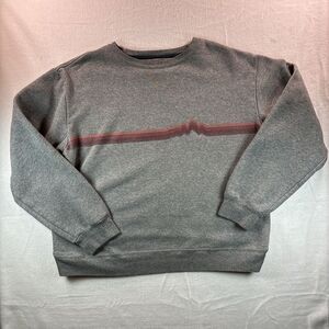 Womens PATAGONIA Ridge Rise Stripe Uprisal Crew Sweatshirt #39646 GRAVEL HEATHER